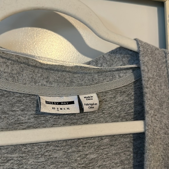 NOISY MAY | Gray Long Open Cardigan - Picture 3 of 13